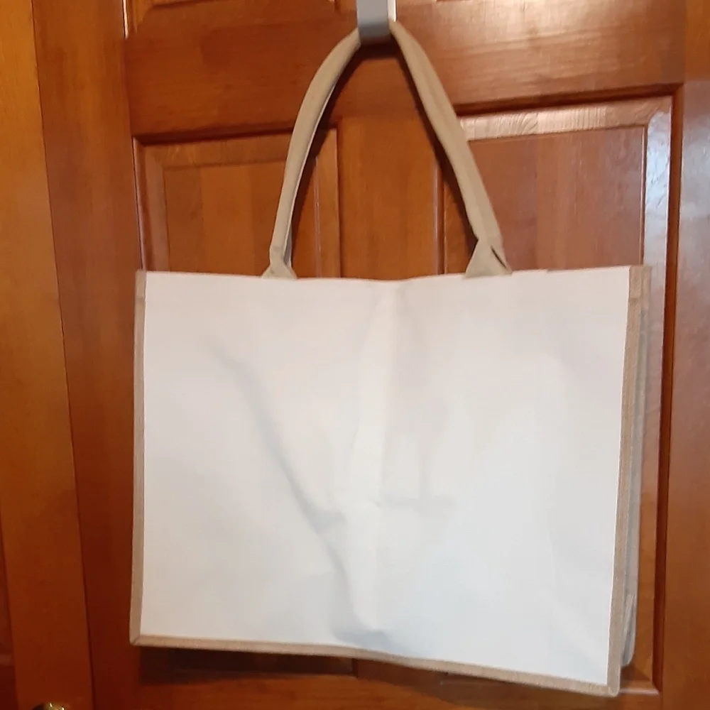 Dreaming Linen & Cotton Beach Tote Bag
